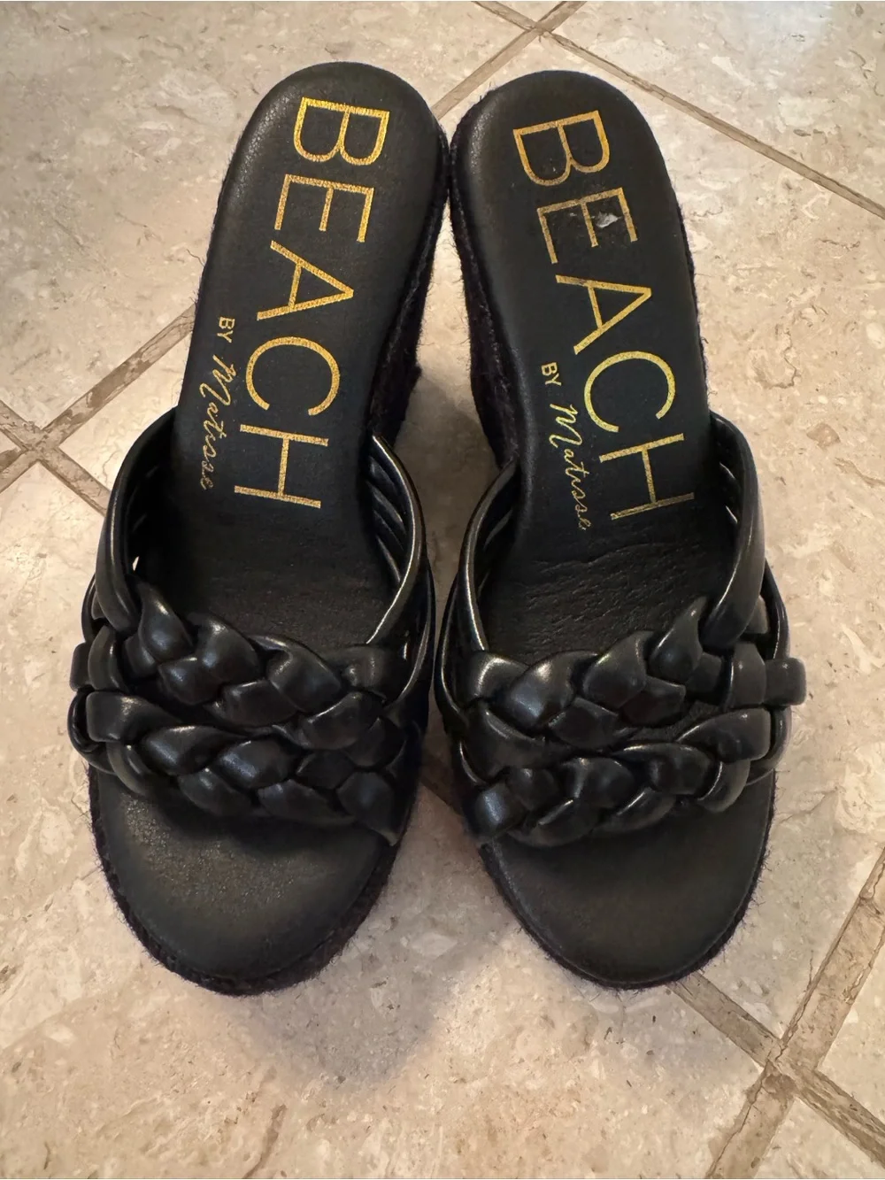 NWT Beach by Matisse Braided wedge Sandals